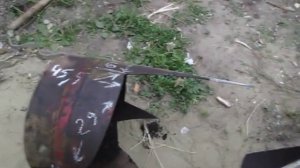 размеры оборотного отвала плуга (из газового баллона).