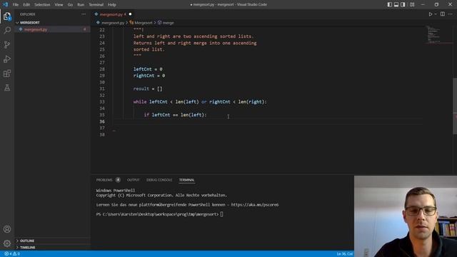 Mergesort in Python | Theory | Implementation | Data Structures and Algorithms смотреть онлайн