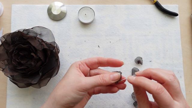 Брошь цветок из ткани. Переделка2 смотреть онлайн