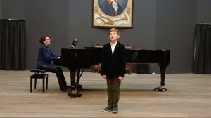 Шпакович Елисей 10 лет  «Серенада Дон-Кихота» музыка Д. Кабалевского, слова С. Богомазова.