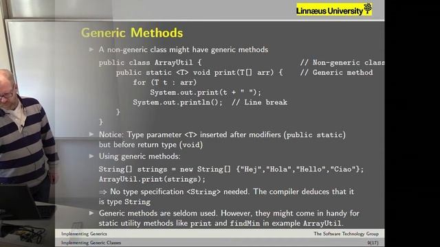 1DV507 - Lecture 09 - Generic Classes смотреть онлайн