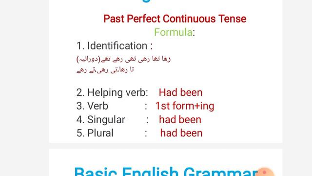 Past Perfect Continuous Tense смотреть онлайн