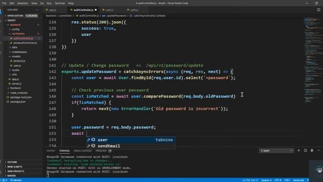 React js Tutorial # 40 | Create Api |Change Update Password for ecommerce site смотреть онлайн