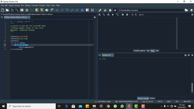 How to Find Common Items in Lists - Python смотреть онлайн