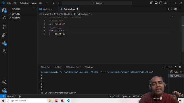 Iterables and Iterators in python || In Hindi || By Vikash Shakya смотреть онлайн