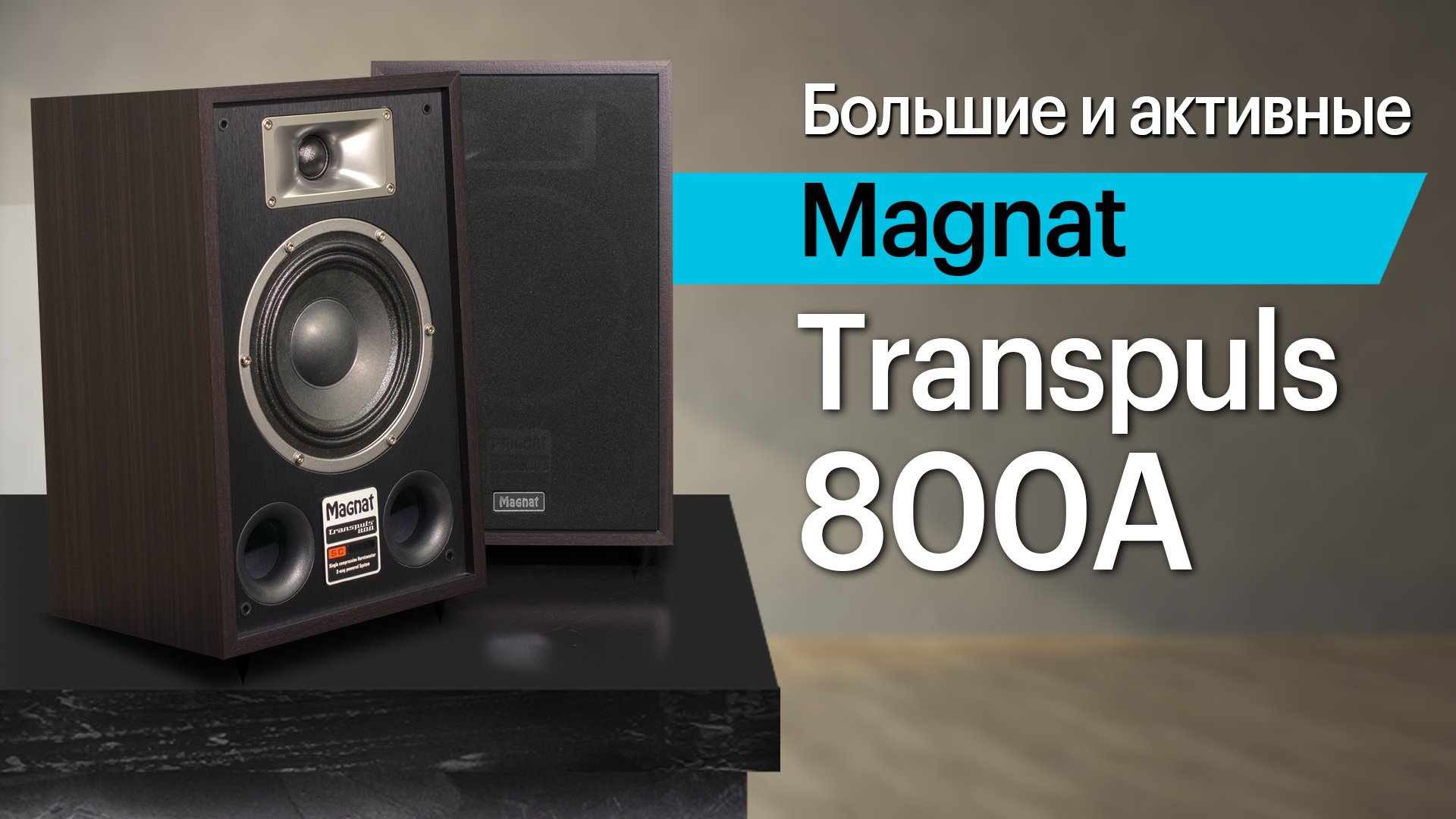 Magnat Transpuls 800A — активные полочники в винтажном дизайне. смотреть онлайн