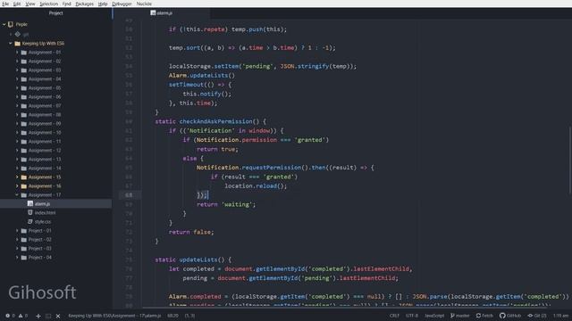 Alarm System in Javascript with Notications API смотреть онлайн