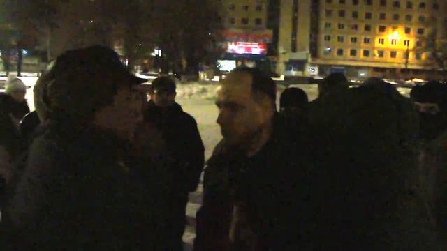 "Ночная прогулка" 10-11 января у памятника Ленина, Славянск, диалог с СБУ смотреть онлайн