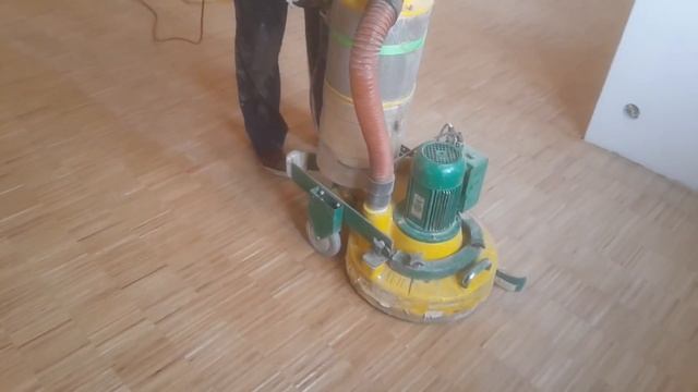Индустриальный паркет из Дуба Этапы работ по укладке Шлифовка паркета смотреть онлайн