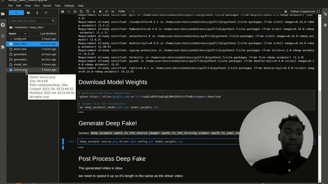 Create A Deep Fake Video With Python (No Commercial Tools) смотреть онлайн