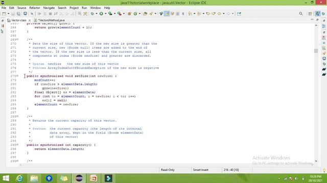 22. copyInto, trimToSize, setSize, indexOf method in vector in collection framework смотреть онлайн