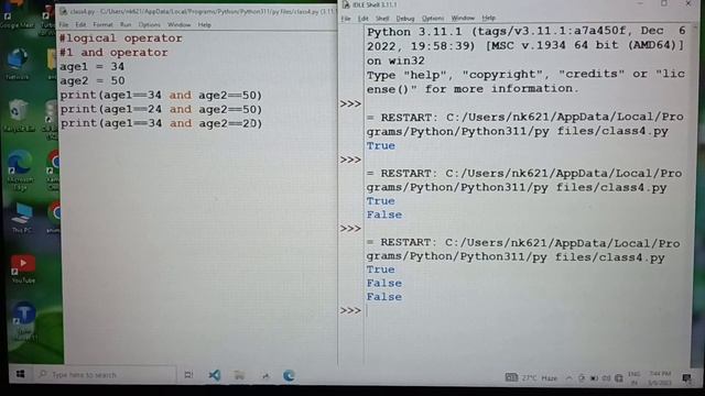 "logical operators in python" #python #pythontutorial #logicaloperators #youtubevideo #youtube смотреть онлайн