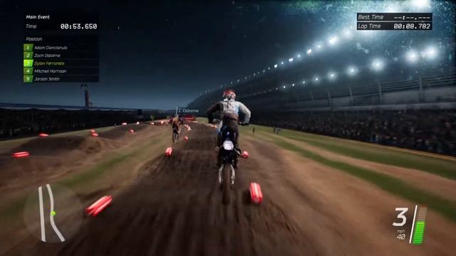 Monster Energy Supercross The Game | YAMAHA YZ250F (with Dylan Ferrandis #108) смотреть онлайн