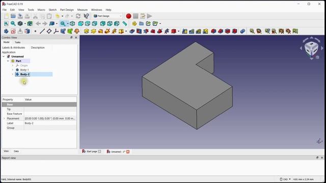 FreeCAD: Part Design | Beginner Tutorial #4 (Fuse Boolean Option) смотреть онлайн