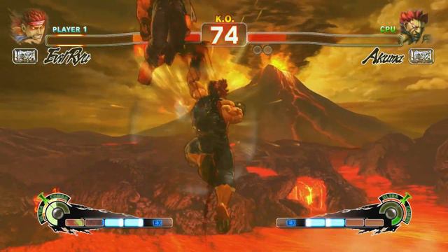 Evil Ryu vs Akuma (Hardest AI) - Ultra Street Fighter IV смотреть онлайн