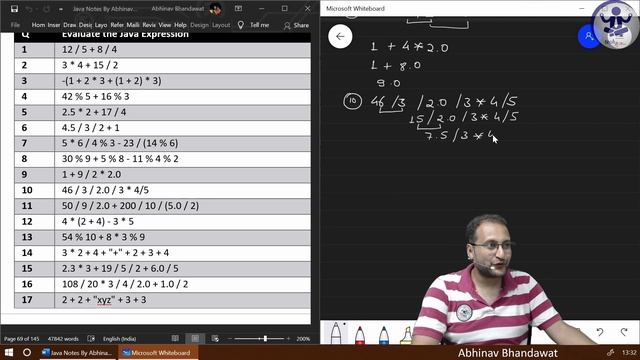 JNP1C7P9 Evaluating or Solving Java Expressions using Operator Precedence & Associativity Rules смотреть онлайн