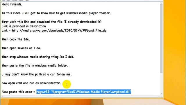 How to get Toolbar or Contols of Windows Media Player on Taskbar. смотреть онлайн