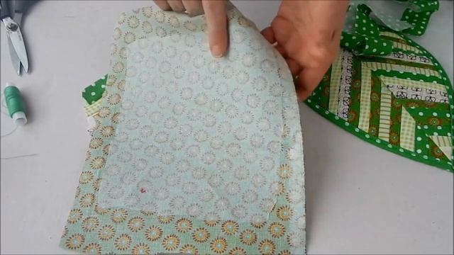 Выкинула старые, собрала обрезки и сшила новые прихватки листики. Печворк для новичков. смотреть онлайн