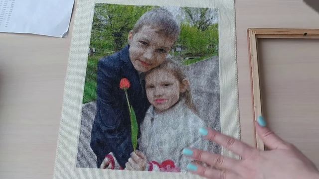 Вышивка по фото 3. Вышиваю крестикои по фото своих детей. Вышивка крестиком. смотреть онлайн