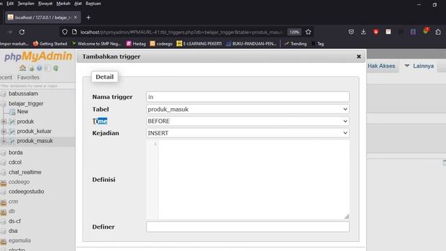 trigger mysql - stok barang berkurang secara otomatis смотреть онлайн
