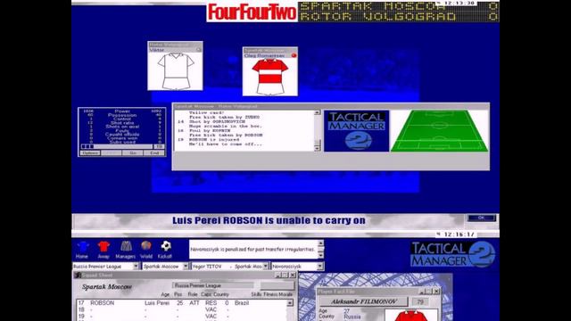Tactical Manager 2 PC 1999 Gameplay смотреть онлайн