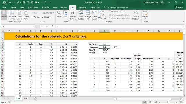 Spooky spider web chart in Excel - Halloween Fun смотреть онлайн