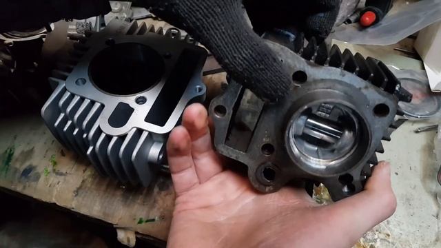 Цилиндр 150 кубов на мопед 125 140сс. обзор