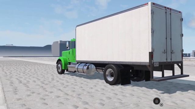 BeamNG Drive Update - Loaded Box Truck Suspension Test on the Gridmap V2 смотреть онлайн