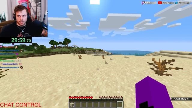 Minecraft, but every 5 minutes my chat takes control... смотреть онлайн