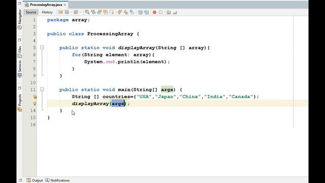 Processing of Array and Method Overloading in Java смотреть онлайн