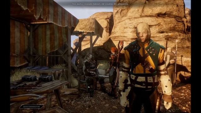 DAI - Jaws of Hakkon - Conversation with the trainer in Stone Bear Hold and reaction of Solas смотреть онлайн