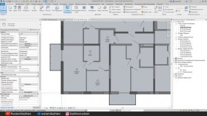 Расчет отделки стен внутри помещений Autodesk Revit