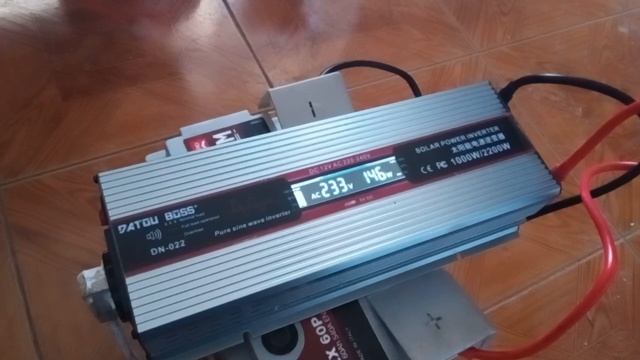 DATOUBOSS Pure Sine Wave Inverter 1000W With My Refrigerator (1200 W Peak, 140 W Continious)