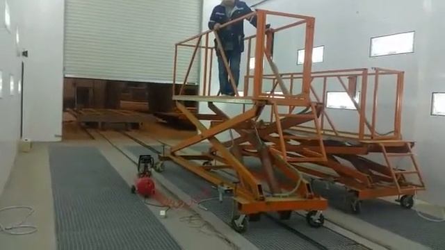Площадка пневматическая для окрасочных камер (работ) смотреть онлайн