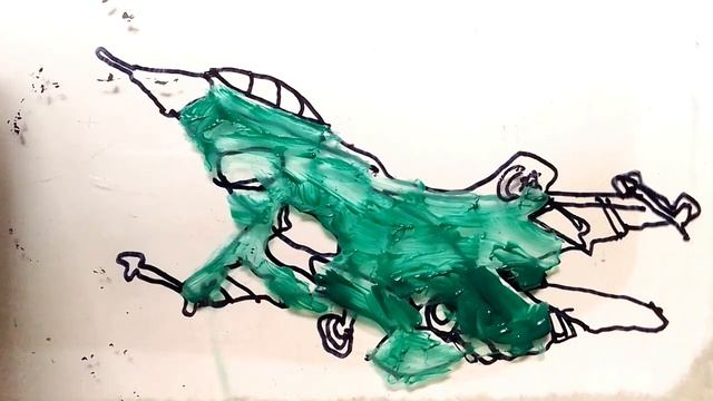 Aircraft drawing painting Glass Painting смотреть онлайн