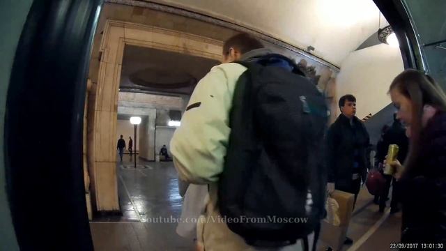 На метро от Белорусской до Коломенской // 23.09.2017 смотреть онлайн