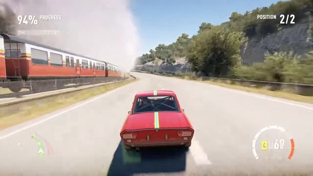 Race against a steam train - Epic Finish! смотреть онлайн