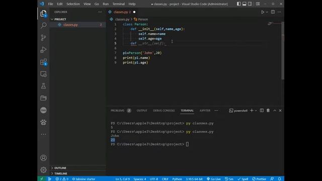 ? Python tutorial for beginners - Classes/Objects смотреть онлайн