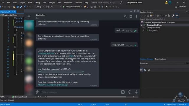 C# bilan Telegram Bot yozamiz! смотреть онлайн