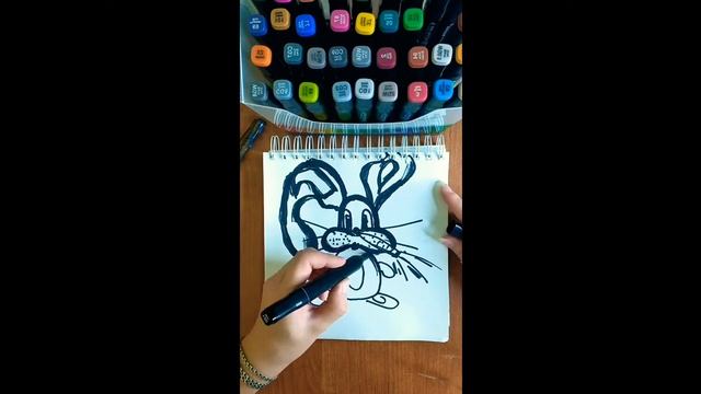 как просто нарисовать зайца детский рисунок смотреть онлайн