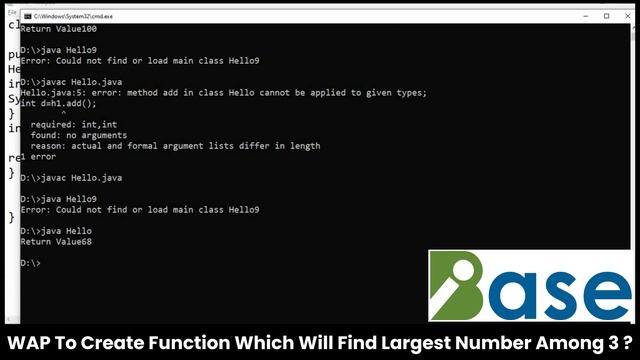 WAP To Create Function Which Will Find Largest Number Among 3 ? смотреть онлайн