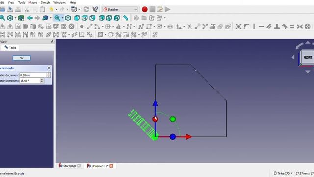 FreeCAD [Draft ShapeString Tutorial] смотреть онлайн
