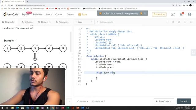 แก้ปัญหาLeetcode ,Reverse Linked List ด้วยภาษา JAVA смотреть онлайн