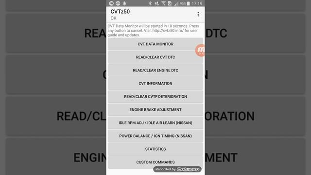 Second Test - Custom Command - Cvtz50 - Wifi - X-trail T31