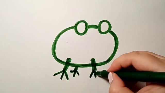 Как нарисовать милую лягушку детям? Рисуем лягушку. Рисунки для детей лягушка смотреть онлайн
