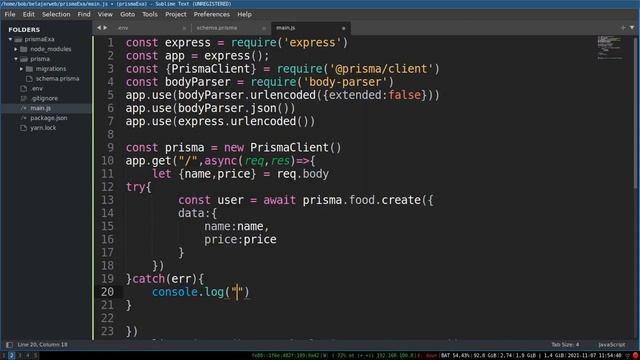 ExpressJS Prisma ORM With PostgreSQL database смотреть онлайн