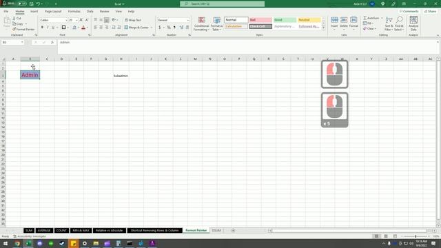 Excel Using The Format Painter - Filipino/Tagalog Tutorial смотреть онлайн
