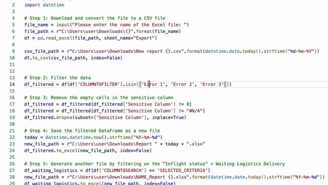 Excel Python Filter смотреть онлайн