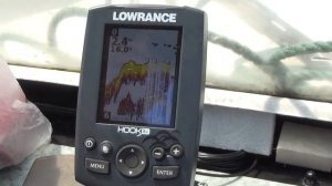 эхолот Lowrance Hook-3x работа на скорости