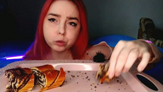 РУЛЕТ С МАКОМ МУКБАНГ/mukbang смотреть онлайн